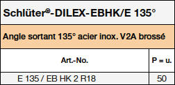 Schlüter®-DILEX-EBHK/E 135°