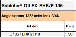 Schlüter®-DILEX-EHK/E 135°