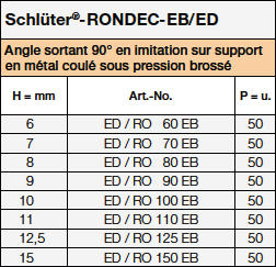 Schlüter-RONDEC-E/RO EB