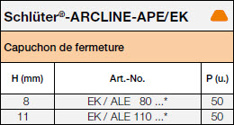Schlüter®-ARCLINE-APE/EK