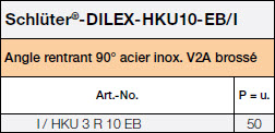Schlüter®-DILEX-HKU-EB/I 135°
