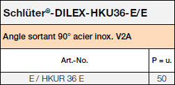 Schlüter-DILEX-HKU36-E/E