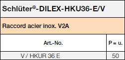 Schlüter-DILEX-HKU36-E/V