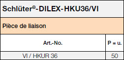 Schlüter-DILEX-HKU36/VI