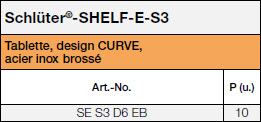 Schlüter®-SHELF-E-S3 CURVE EB